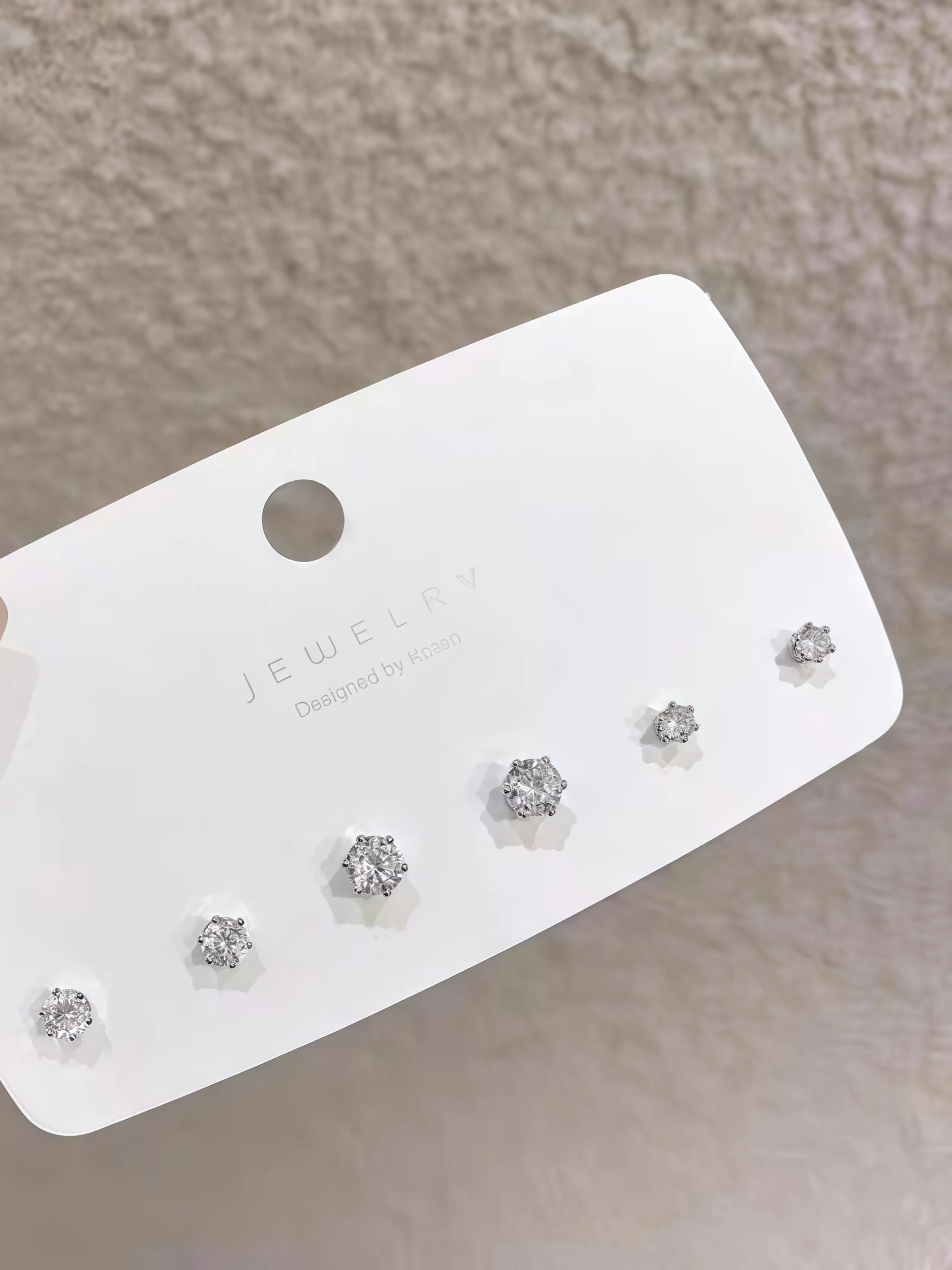 Three-Piece Zircon Stud Earring Sets for Women, Elegant and Delicate, Cold Minimalist Style, New Student High-End Earrings, Fashionable Ear Jewelry