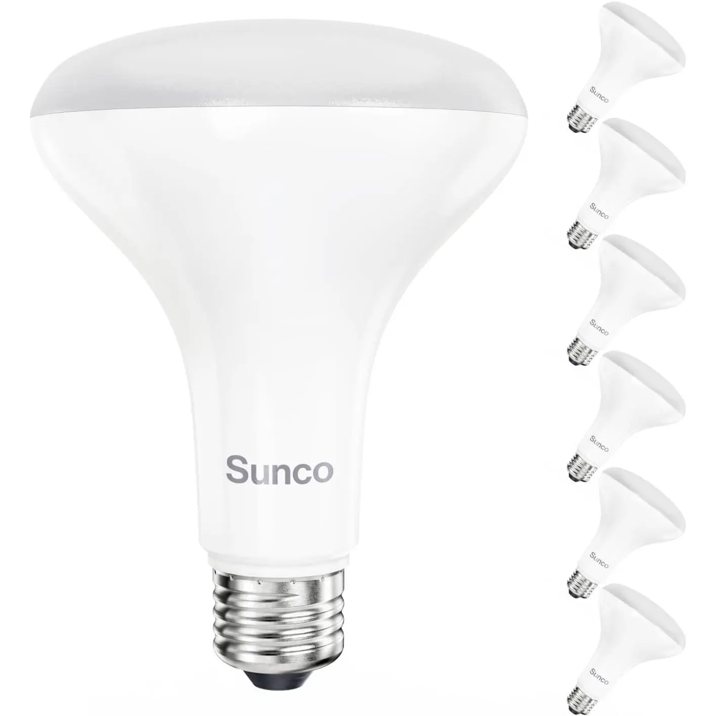 6 Pack BR30 LED Bulb, Recessed Can Light Bulbs, Indoor Flood Lighting, 1600 LM, 16W (100W Equivalent) 6000K Daylight Deluxe, E26 Medium Base, Dimmable UL