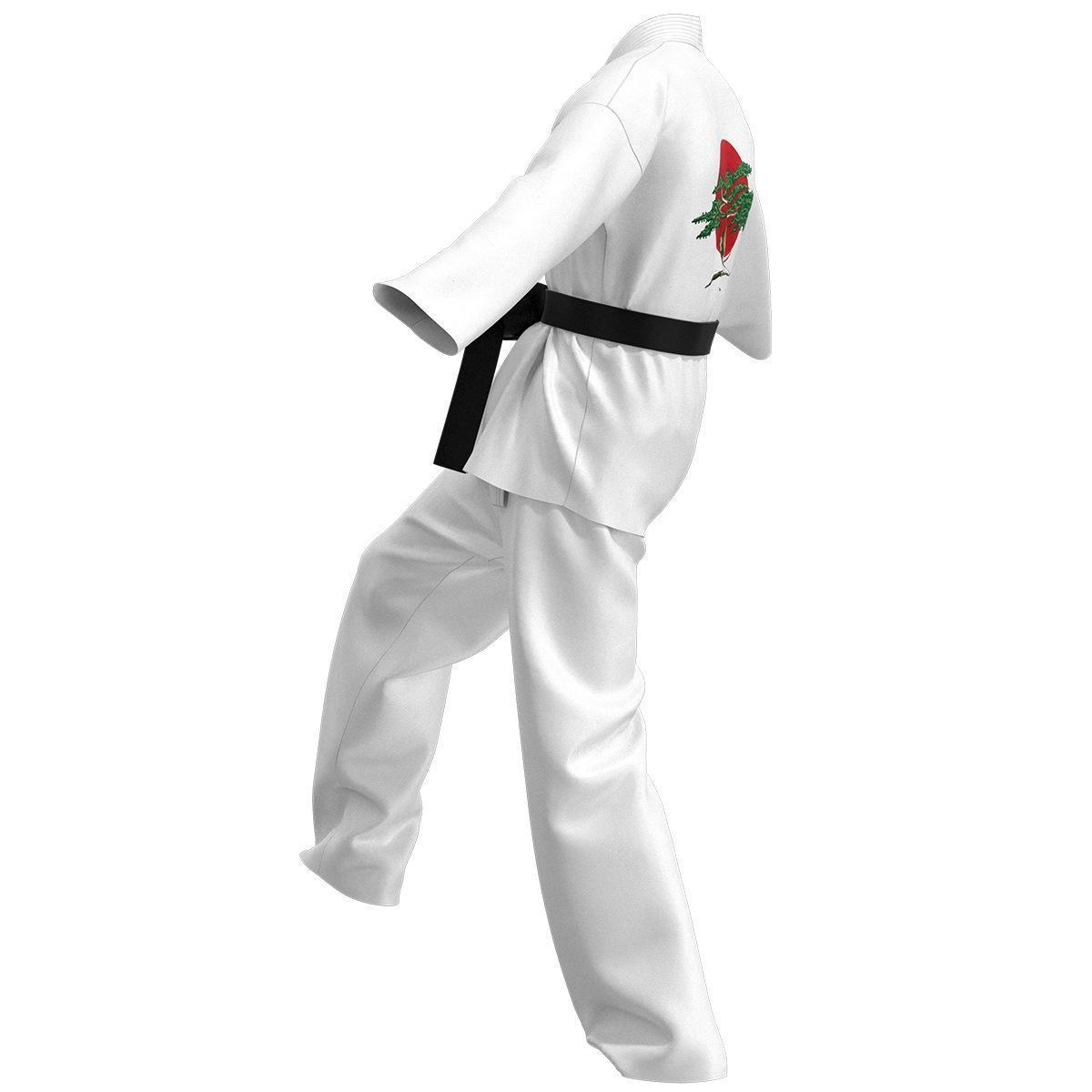 Karate Kids KOF Cobra Kai Cosplay Costume Kid Adult Black White Kimono Uniform Headband Anime Halloween Party Suit Tracksuit