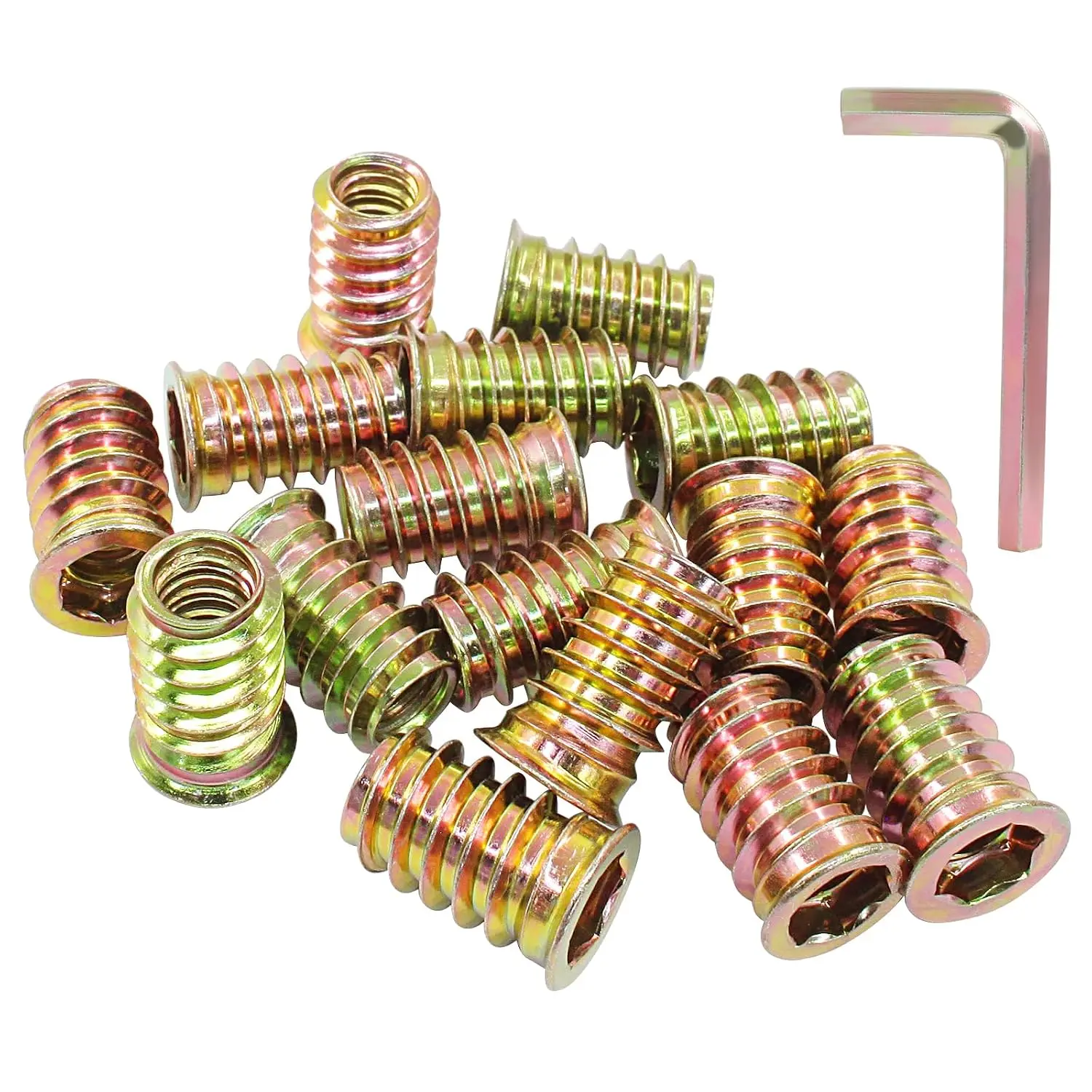 50 count Threaded Inserts for , 1/4"-20 x 20mm