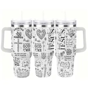 But First Jesus Christian Floral Tumbler for Women, God Got Me Faith Cup, Daily Scripture Reminder Gift for Christian Mom, Prayer Warrior, Church Friend, Inspirational Christian Gift