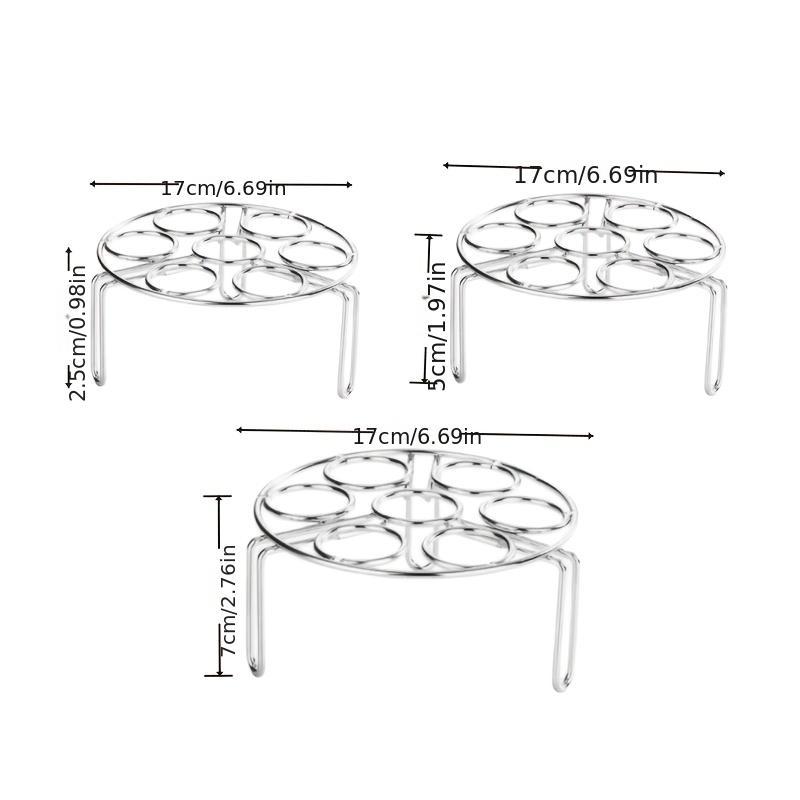 Thickened And Reinforced Stainless Steel Steaming Rack, Multifunctional Adjustable Height Steaming Frame, Extra Thick Stainless Steel Pot Rack, Heat-Resistant Steaming Mat, And Storage Solution for Cookware