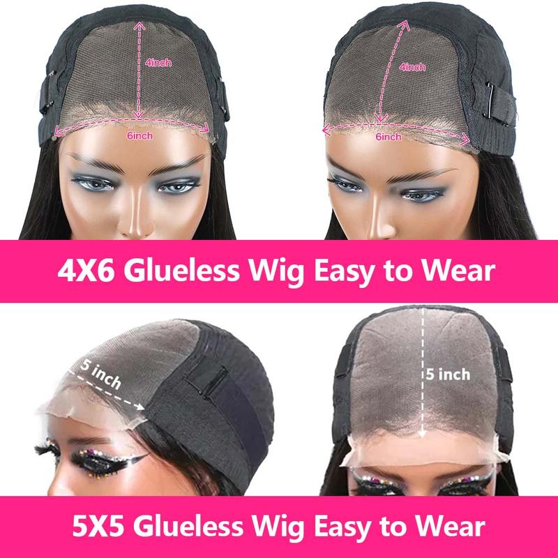Bling Hair Glueless Wig Deep Wave 6X4 5X5 Pre Cut Lace Human Hair Wigs For Black Women 13x6 13x4 Hd Lace Frontal Wigs Beginner Friendly Ready to Wear Lace Closure Wigs TikTokShopBlackFriday