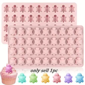 36 Cavity Mini Turtle Silicone Mold, Small Turtle Shape Silicone Molds for Chocolate, Candy, Ice Cubes, Cake Decoration, Fondant, Gummy, Jello and Dessert Baking