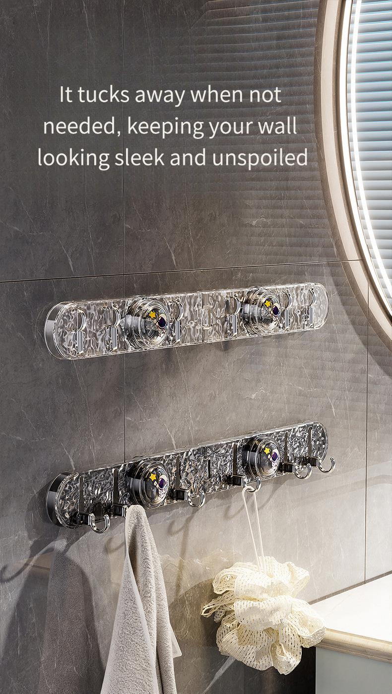 Multi-Scene Foldable Suction Hooks - Corner Design & Hidden Storage Solution