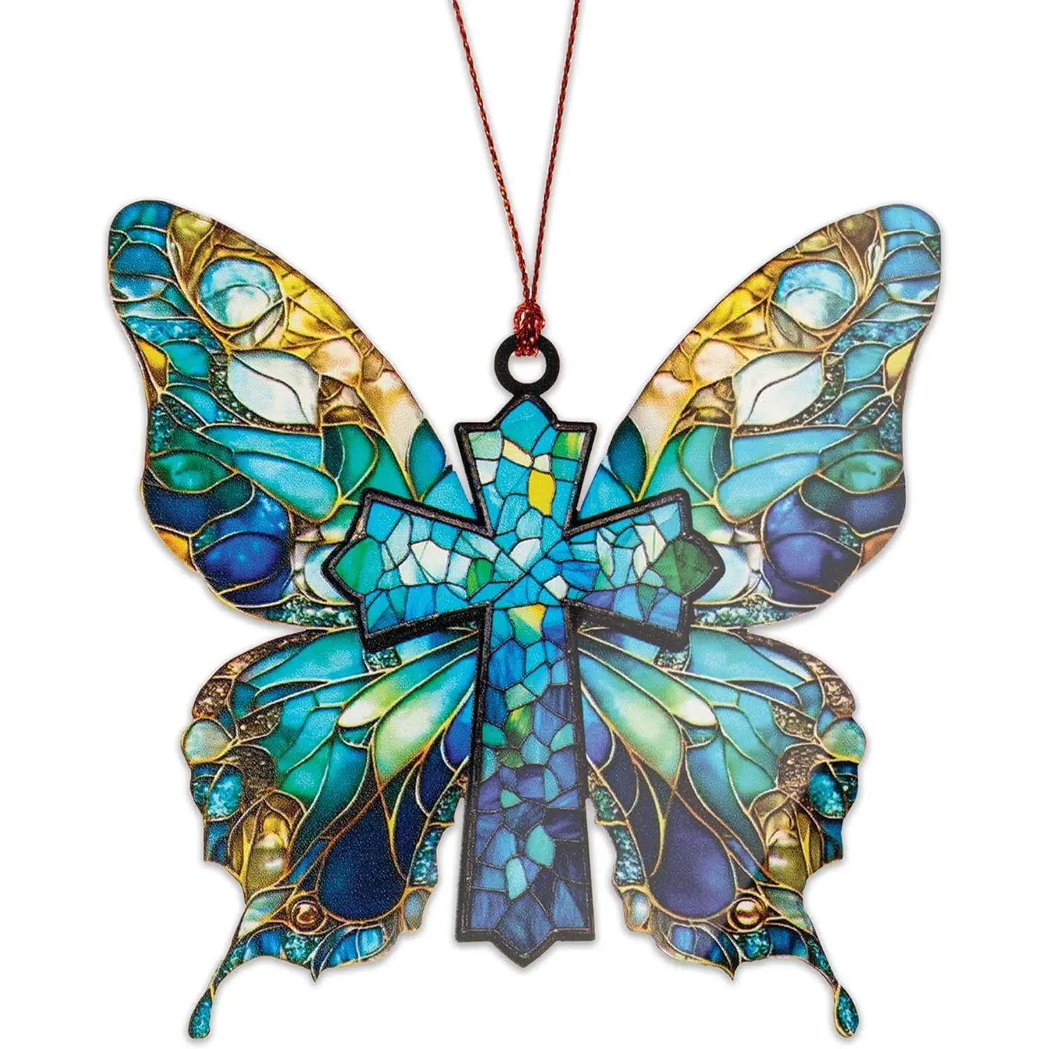 Butterfly Gifts for Women, Christian  Christmas Ornament, Religious Christmas Ornaments, Beautiful Butterfly Ornaments for Christmas Tree, Elegant Ornament  for Nature Lovers