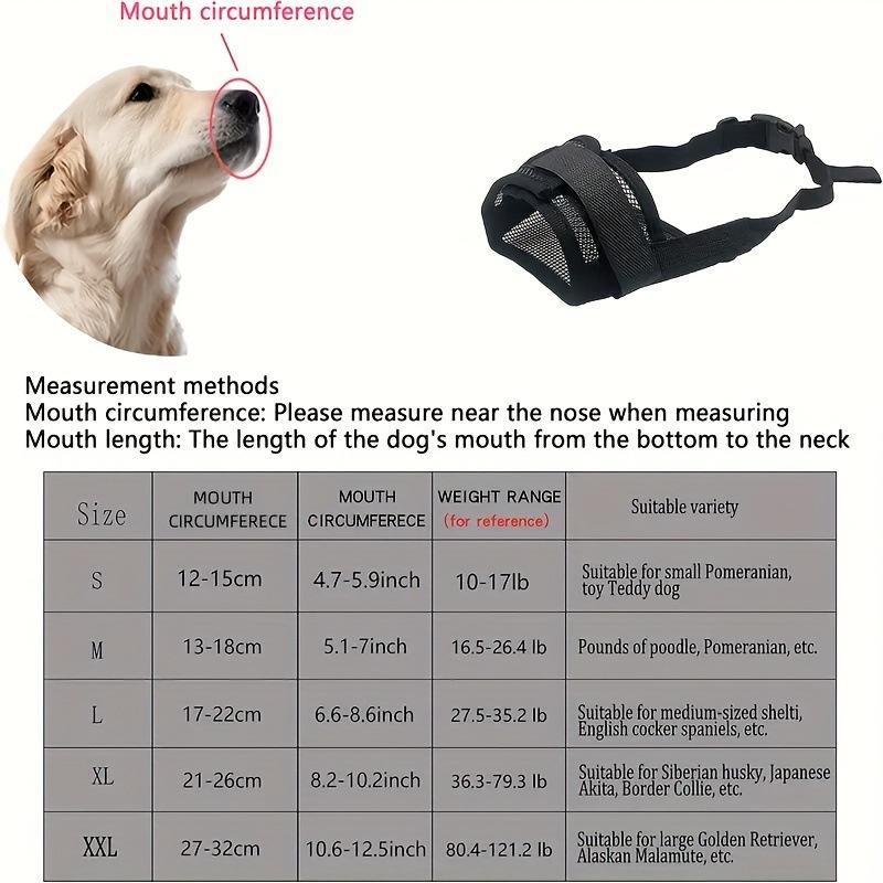 2026 New Dog Muzzle – Anti-Bite Anti-Bark Pet Muzzle with Breathable Design,Safe & Comfortable No-Eat Dog Mug for Training & Outdoor Use  Dog Mouth Muzzle Anti-Bite Anti-Howl Prevent Unwanted Snacking