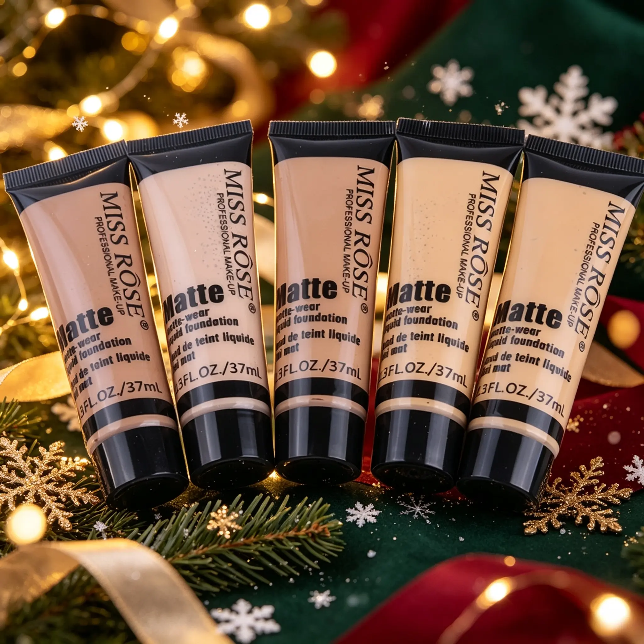 Matte foundation ideal for oily skin, oil control formula with moisturizer to prevent flaking. Full coverage fades stubborn acne scars and pigment spots, shades fit cool & warm skin, stays intact under high temperature and outdoor sports.