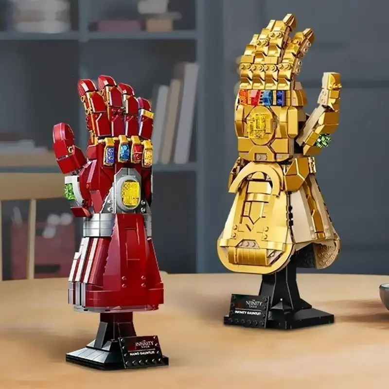 Collectible Electric Hand Assembly Model, 2 Color Options, Display Base Included, Abs Brick Toy, Ideal for Adult Collection and Home Decoration
