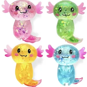 4-Pack Cute Squishy Series Stress Relief Toys Set, Soft Maltose Feeling Sensory Fidget Pack for Adults & Kids, Ultra Soft Slow Rising Balls, Anxiety Relief & Birthday Party Gifts, Squishy Fun Set