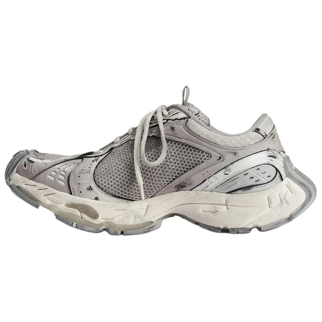 Balenciaga Stapler Low-Top Sneakers for Men with Staple Accents in Beige Trending Shoes, House White Official Shoes to Get / Maison Mihara Verifiable, with credentials and supporting global authentication