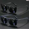 Unisex 2-Pack Nylon Square Sunglasses - Retro Futuristic Style, for Driving/OOTD, Sunglasses for Women, Unique Gifts for Man, Suits His or Her Style