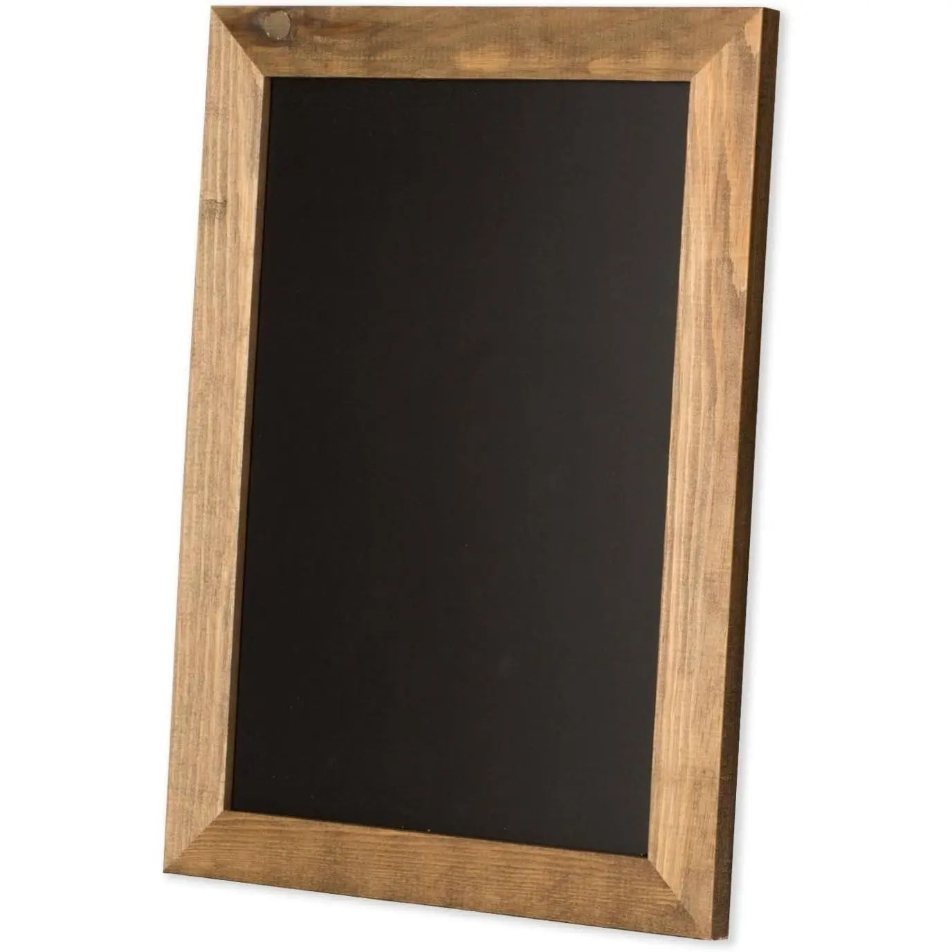 12x16 in Framed Kitchen Chalkboard Sign - Rustic Brown Hanging Solid Wood Frame, Wall-Mounted Board with Magnetic Chalk Surface for Kitchen Décor & Notes