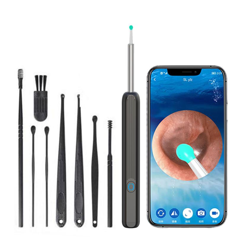 Ear Wax Removal Tool Camera, 1 Box Ear Cleaner with Light & Camera & Accessories, Earwax Removal Kit Compatible with Cel