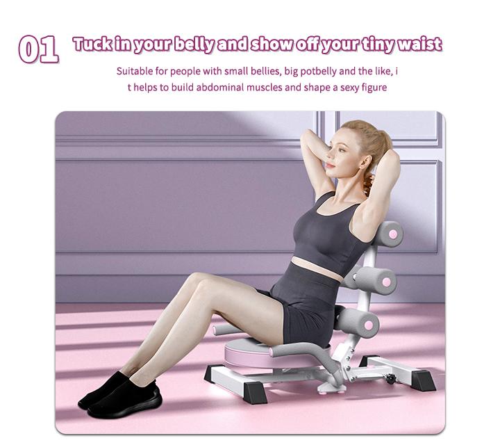 Multi-Functional Adjustable Ab Machine - Home Gym Ab Workout Bench, Sit Up Trainer for Abdominal Exercise & Full Body Workout Chair