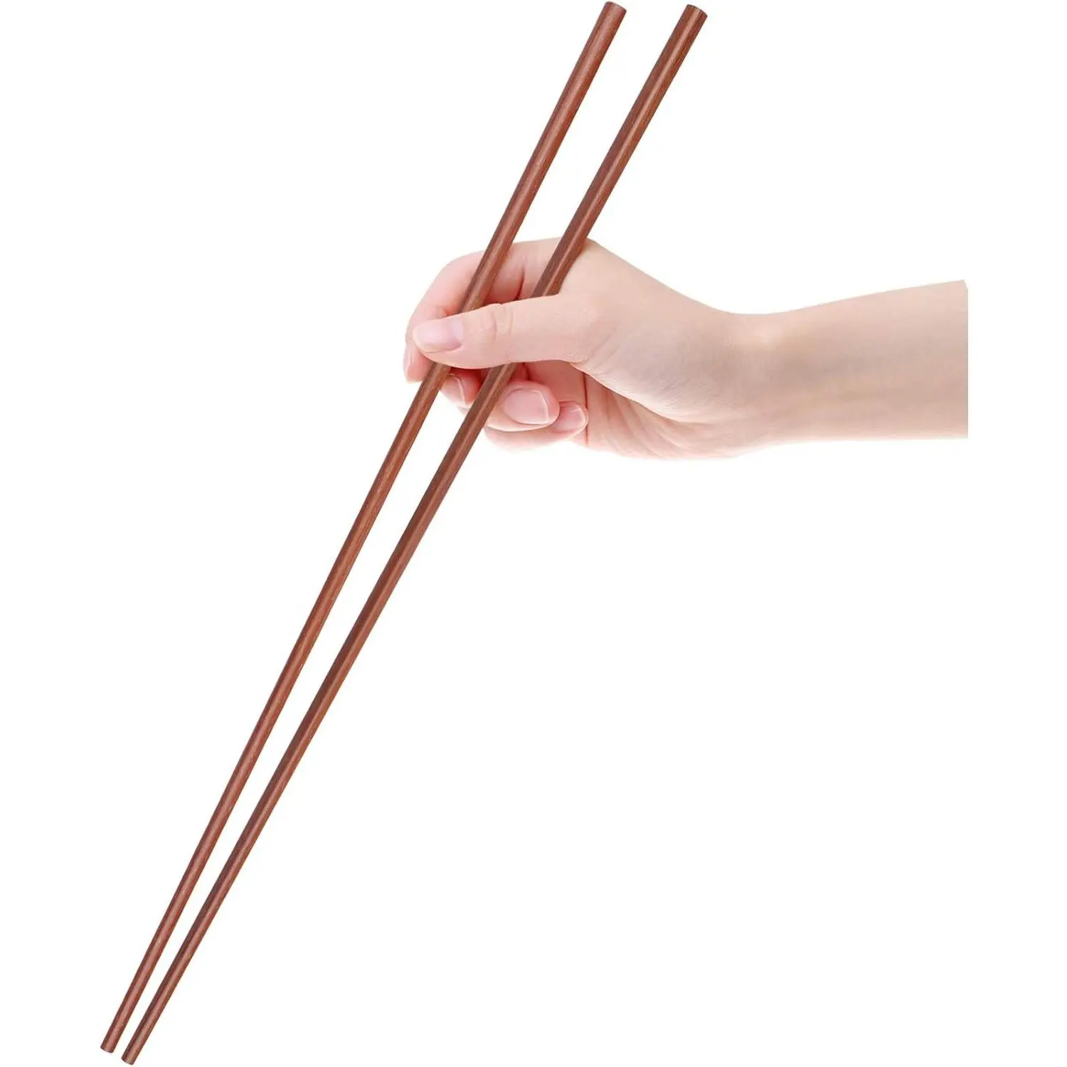 16.5 Inches Wooden Cooking Chopsticks Reusable for Noodles Frying Hotpot Extra Long Kitchen Chop Sticks Brown 2 Pairs | Extra long; For cooking, noodles, frying, hotpot; Kitchen use Chop Sticks; Wooden ; Perfect for professional and home u