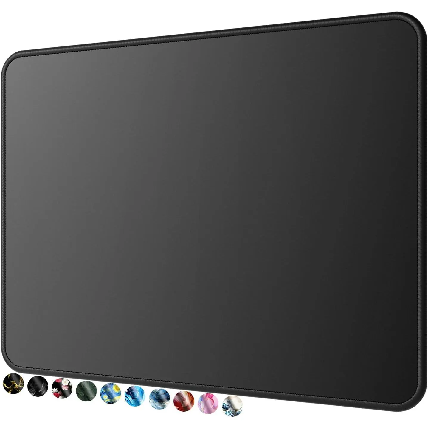 Essential Office & Gaming  Pad, 30% Larger, 8.5” x 11” in, Black | Anti-Fray Stitched Edges,  Textured Surface, Non-Slip Rubber Base, Water and Stain Resistant Protection