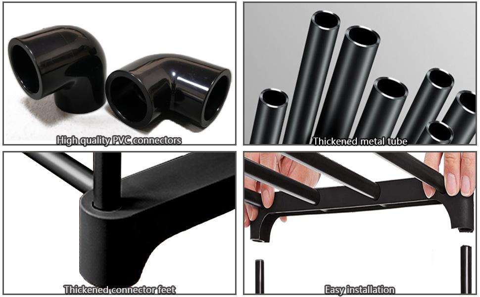 Sturdy 4-Tier Metal Shoe Rack - Stackable Organizer for Closet Entryway & Bedroom - Holds 30-36 Pairs - Multicolor Footwear Storage Shelf