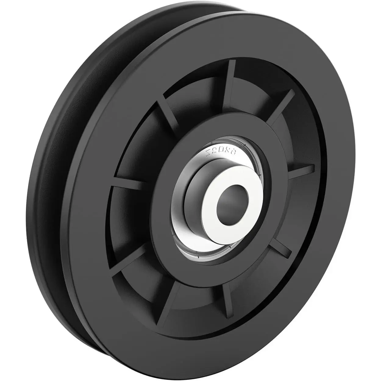 3.5" Nylon Pulley Wheel,   Pulley | 1000LB Load, Bearing Pulley for  Gym  Machine, Garage Door, Clothesline, Hoist, Lifting System,