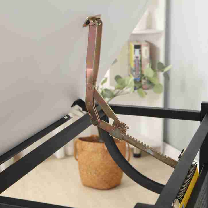 White tabletop Adjustable drafting drawing table for Crafting, Reading, Writing with stool and 3 Storage drawers