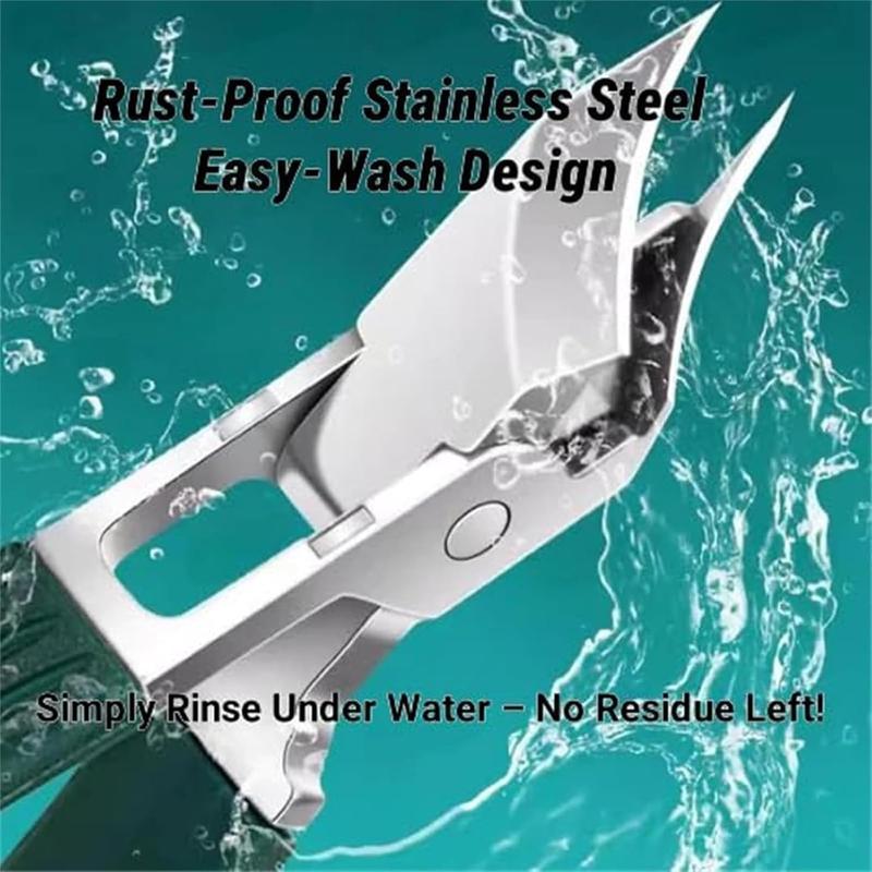 【Freeship】Five Sets of Eagle Beak Beveled Nail Clippers: Household Multifunctional Large Opening Anti-Splash Nail Clippers Set of High-Grade Thick Hard Manicure Clippers. Green