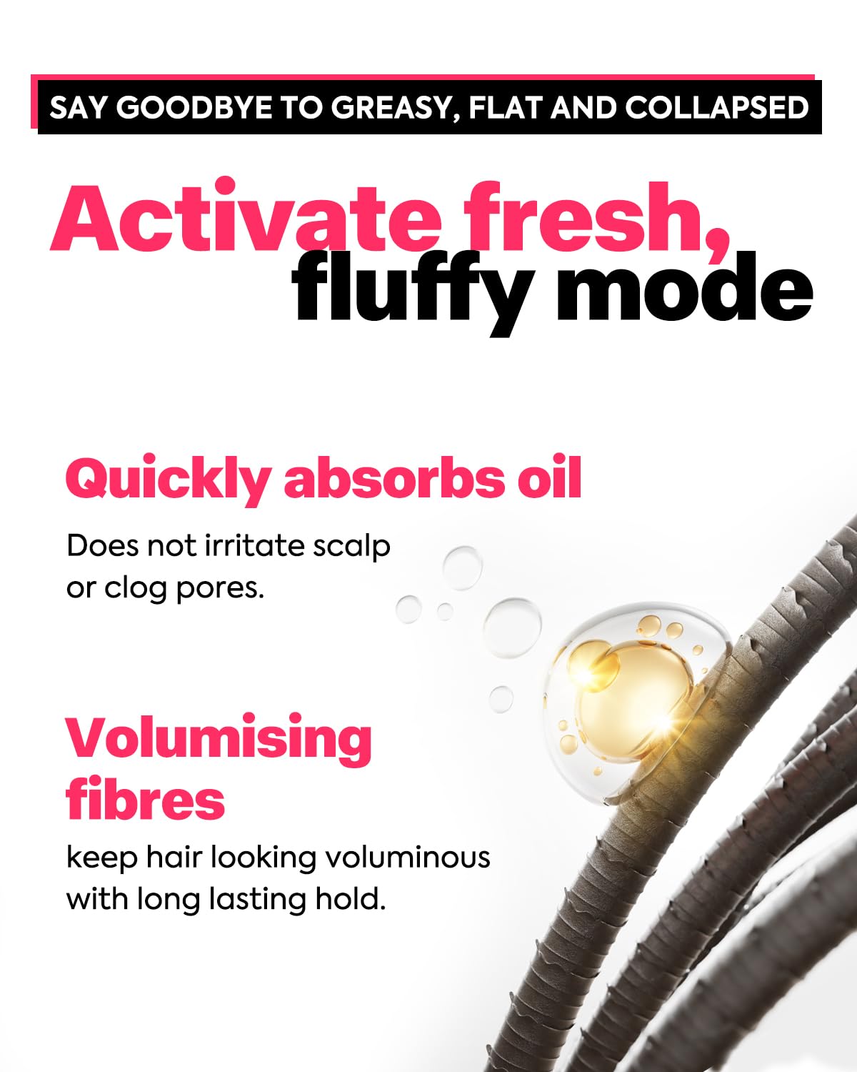 Texture Powder, Volumizing Powder for Hair Volume & Texture, Opaque Effect & Natural Finish, Hair Volume Spray Root Lifting Powders 14g