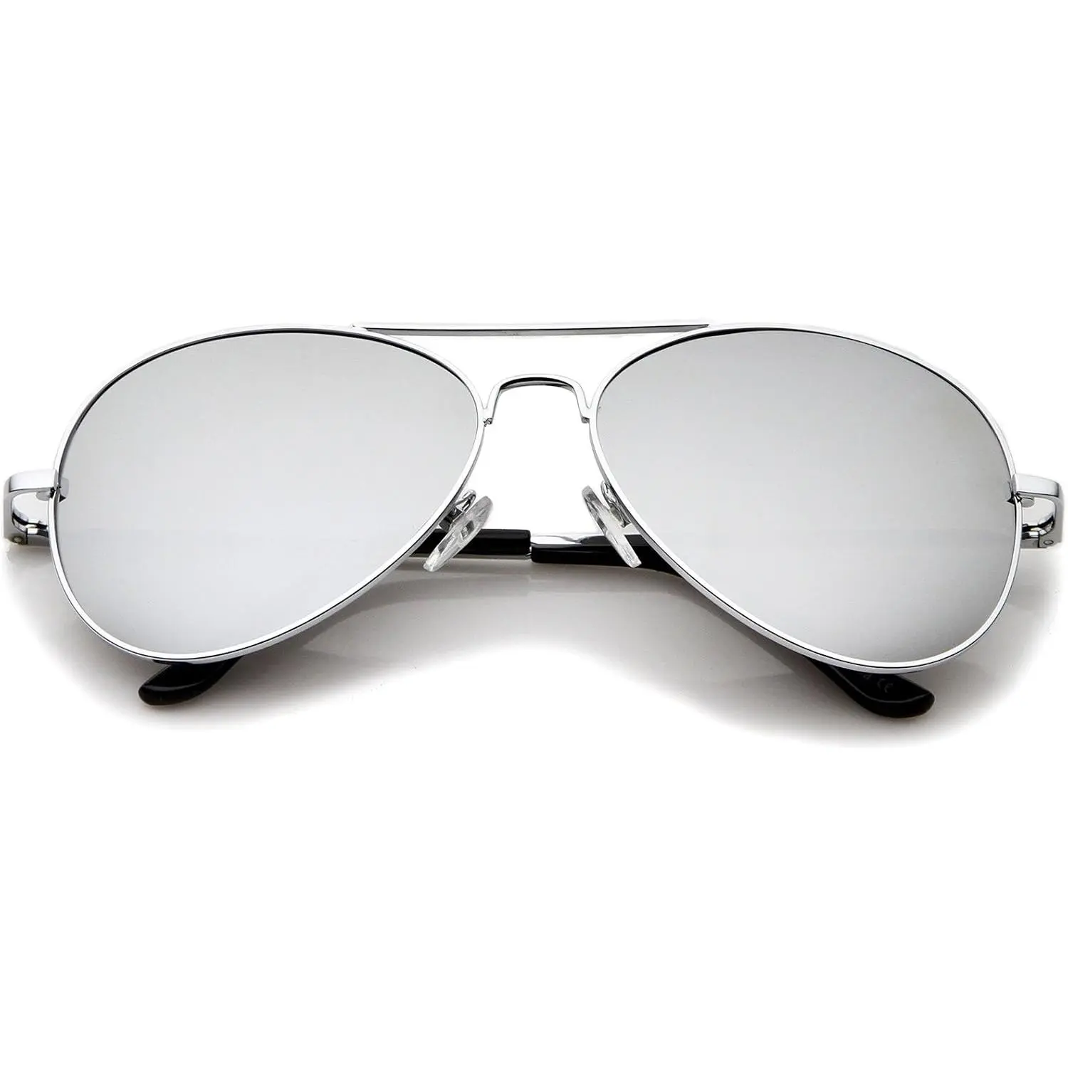 FULL MIRROR Mirrored Metal Aviator Sunglasses