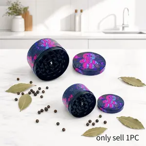 2inch 5cm Mini Manual Pepper Mill Peppercorn Dry Spice Grinder Voodoo Doll Print Pattern Compact Kitchen Seasoning Tool Home Cooking Meal Prep Kitchen Gadgets