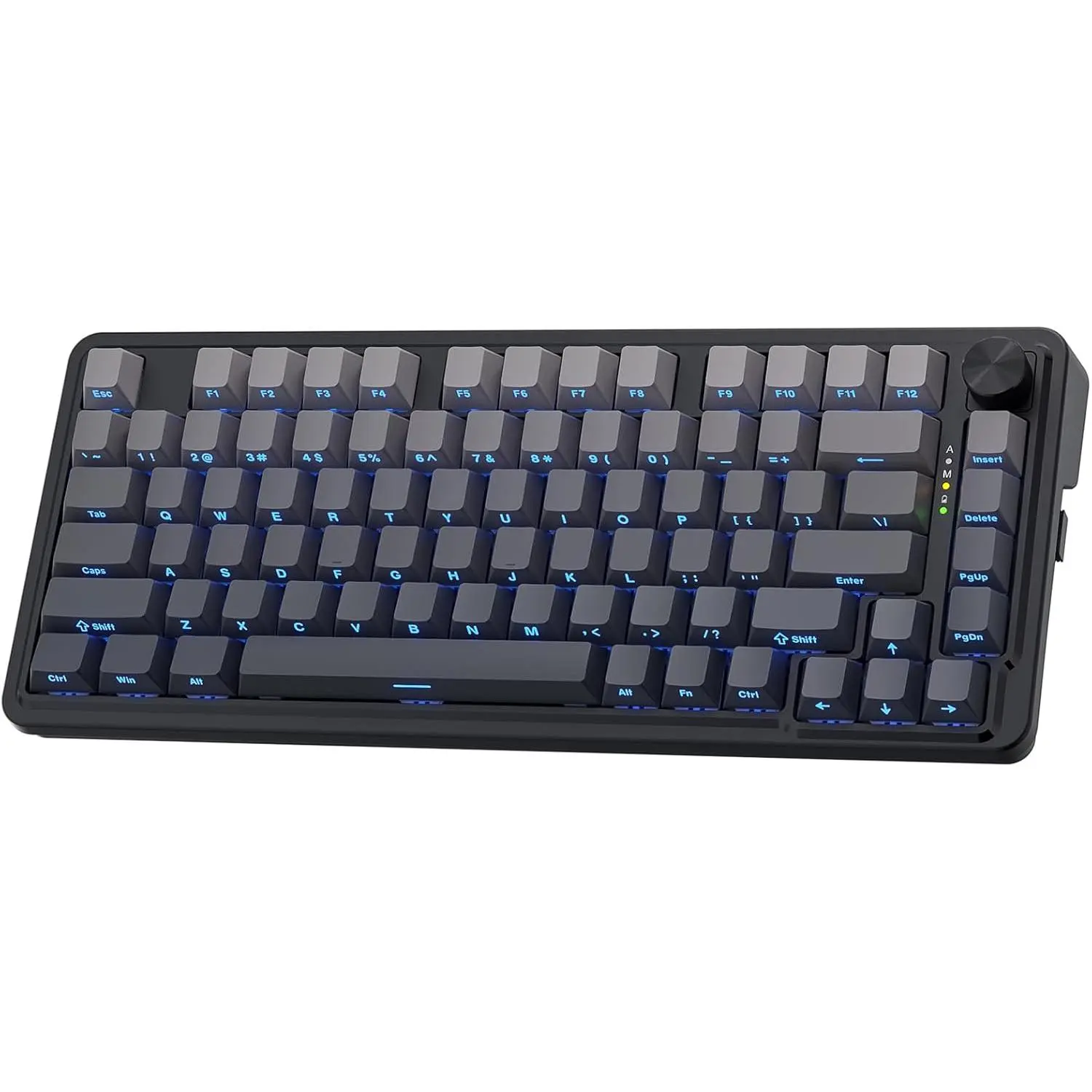 K673 GB 75%  Gasket RGB Gaming Keyboard, 3-Modes 81  PBT Compact Mechanical Keyboard w/Hot-Swap Socket, Dedicated Knob Control & 5-Layer Noise Dampening, Custom Linear
