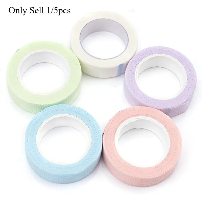 5/1 Rolls Eyelash Tape, Eye Stickers for Lash Extension, Breathable Non-Woven Tape, Under Eye Pads, Adhesive Makeup Tools