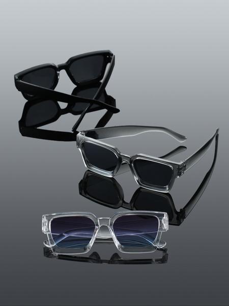 3-Pack Unisex Classic Square Sunglasses Lightweight Durable Sunglasses for Daily Travel, Stylish and Versatile Eyewear Suitable for All Occasions 3-Pack Unisex Classic Square Sunglasses Lightweight Durable Sunglasses for Daily Travel, Stylish and Versatile Eyewear Suitable for All Occasions