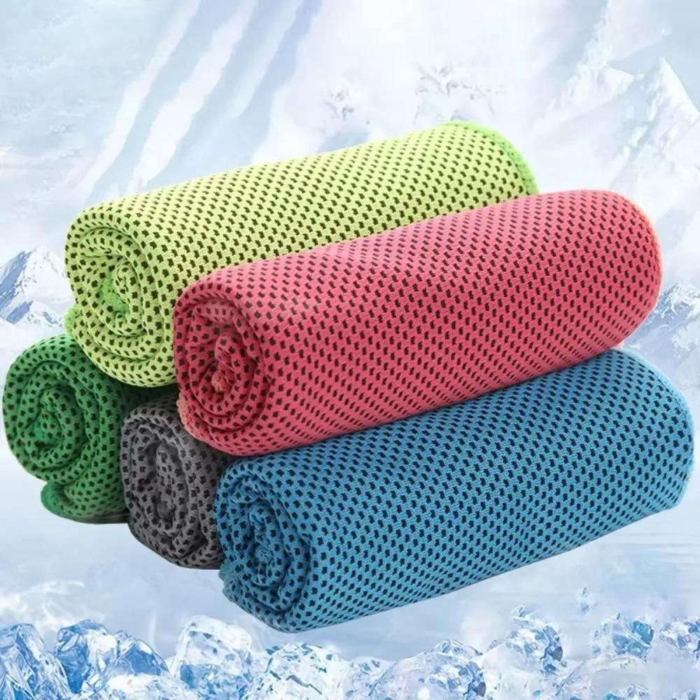 Quick Dry Mini Cooling Towels 3 Pack with EVA Storage Case, Breathable Sweat Absorbent Towel for Fitness, Outdoor & Gym Use