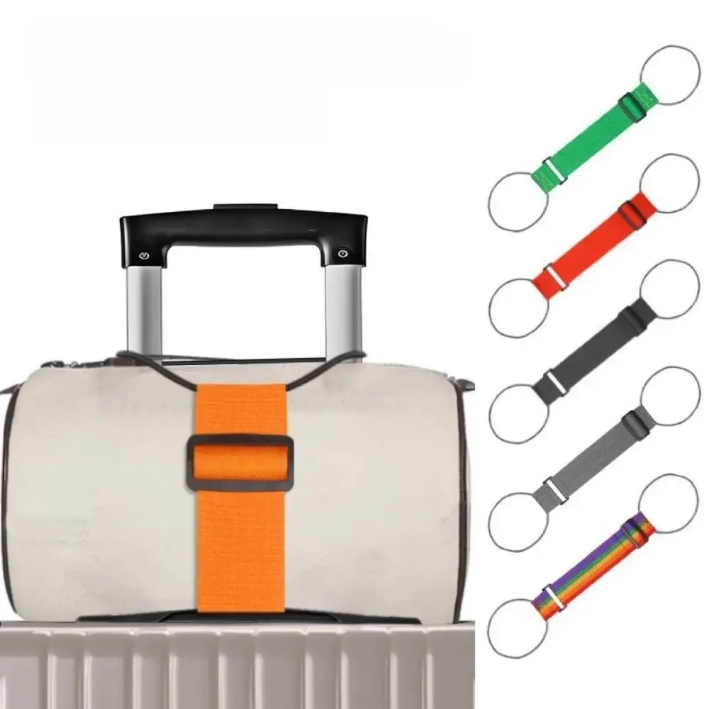 3-Pack Luggage Straps, Adjustable Elastic Fabric Belts with Quick-Release Buckle for Secure Closure and Baggage Identification, Portable Travel Accessory