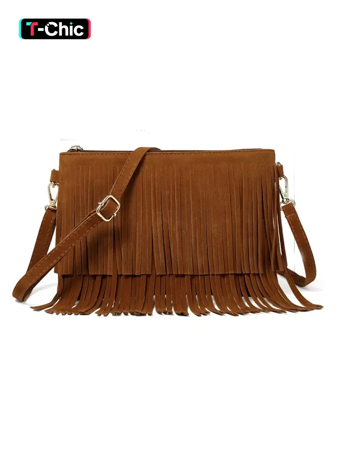 Women's Fashionable Solid Color Tassel Decorated Crossbody Bag, Y2k Vintage Style Casual Shoulder Bag for Daily Used, Casual Trendy Versatile High-quality Daily Commuting Bag, Stylish Versatile Bag, Crossbody Shoulder Bags