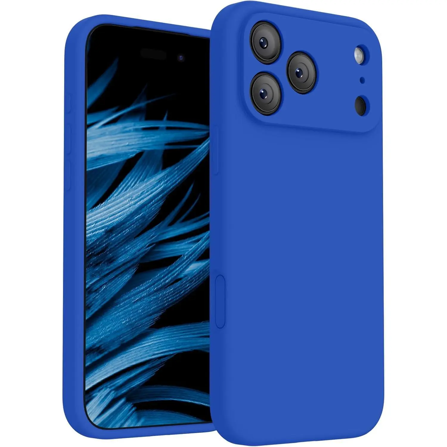 FireNova Magnetic Smartphone Case for iPhone 17 Pro, 6.3" Klein Blue, MagSafe-Compatible, Integrated Silicone Camera Control Button, Camera Protection, Anti-Scratch Microfiber Lining, Cellphone Handheld Devices Accessories