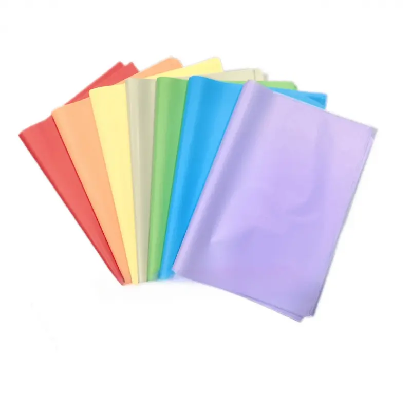 Wangzaill 7-Color Rainbow Mixed Exquisite Holiday Gift Snow Pear Paper Thin Paper Wrapping Paper Christmas New Year Spring Festival Gift Bag Book Cover Creative Ins Style Waterproof Thickened Handmade Material Birthday Souvenir Gift Box Decoration C