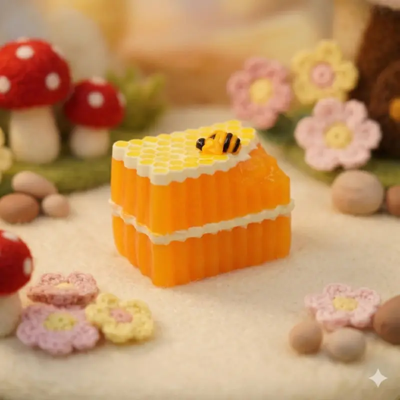 Honeycomb Little Bee Square Brick Sensory Toy, Stress Relief Toy, Fidget Toy, Creative Activity Gift for Teens & Adults