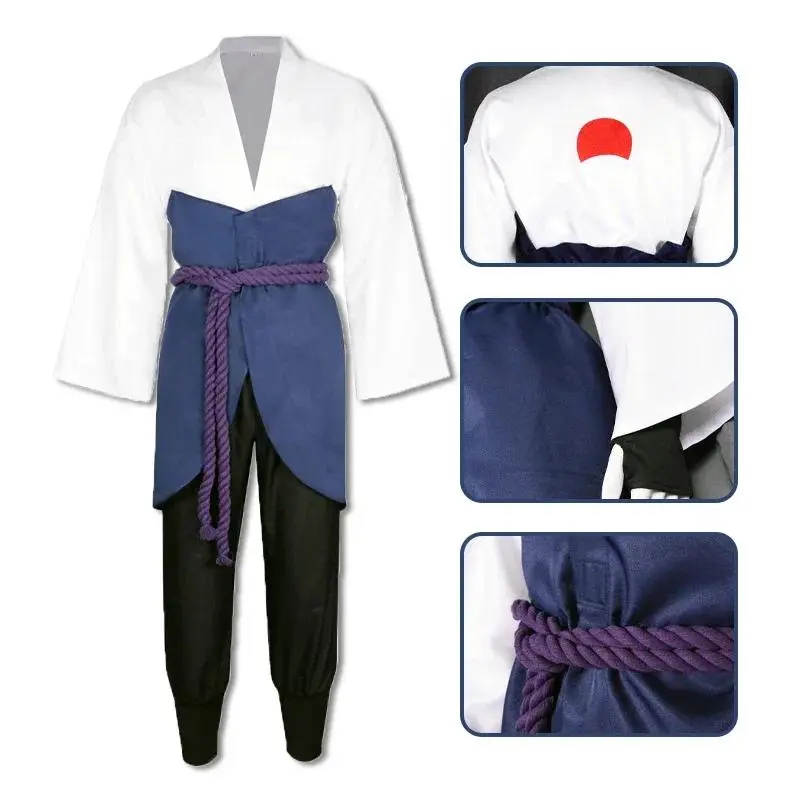 2025 Anime Uchiha Sasuke Cosplay Wear, Adult Costume Suits for Comic Exhibitions, Halloween Parties - DIY Specialty Supplies for Cosplay Events