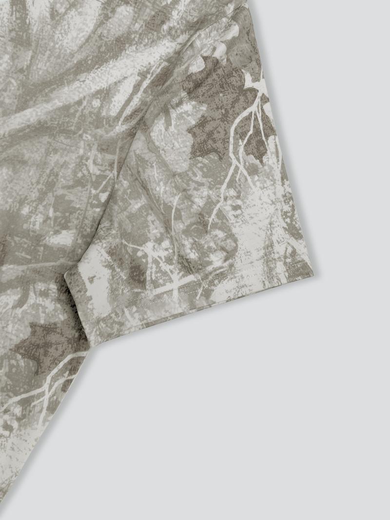 Unisex Camouflage Print T-Shirt, Short Sleeve Casual Style, Organic Fabric, Fitted Design, Summer Fashion for Daily Wear
