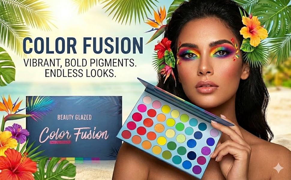 39 Color Rainbow Eyeshadow Palette - Professional Makeup Matte Metallic Shimmer Eye Shadow Palettes - Ultra Pigmented Powder Bright Vibrant Colors Shades Cosmetics Set