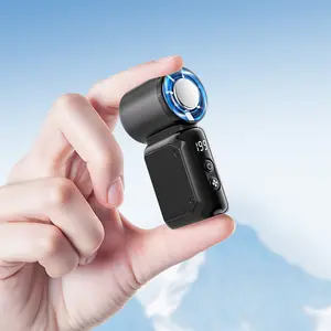 Handheld Mini Fan with Ice Cooling, Super Mini Personal Fan, Handheld Fans, LED Display 3600mAh USB-C Rechargeable, Pocket-Sized for Summer Travel/Cruise/Concerts/Makeup, Gifts for Women