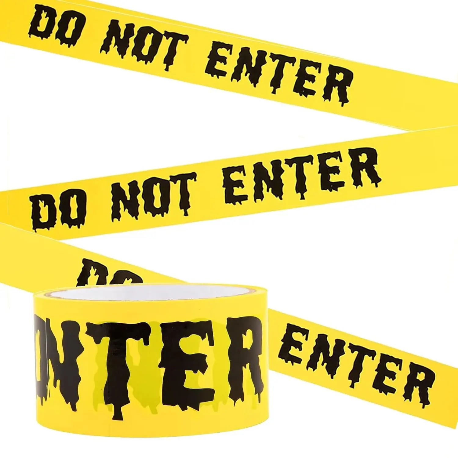 1.9inch x 82Feet Halloween Decorations Caution Tape Roll Halloween Caution Tape Halloween Tape Scary Warning Tape for Halloween Party Decorations Indoor OutdoorGift