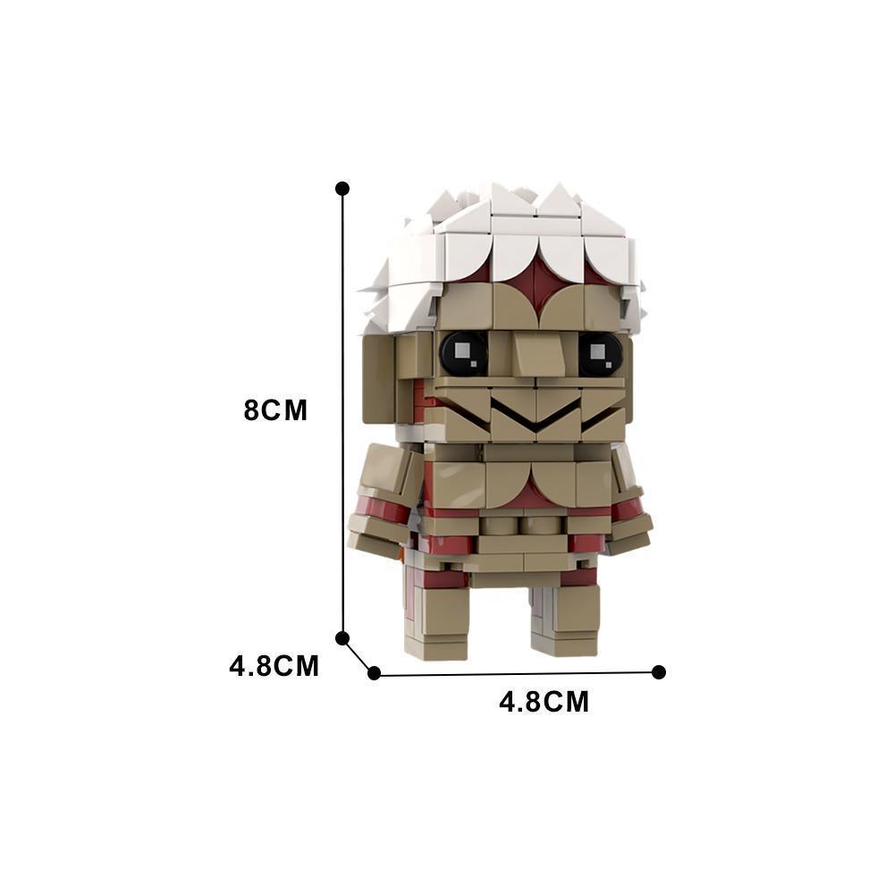 MOC Building Blocks Kit Cartoon Figures Characters Bricksheadz Collection Bricks Model Horror Movie Characters Assemble Toy Gift popular