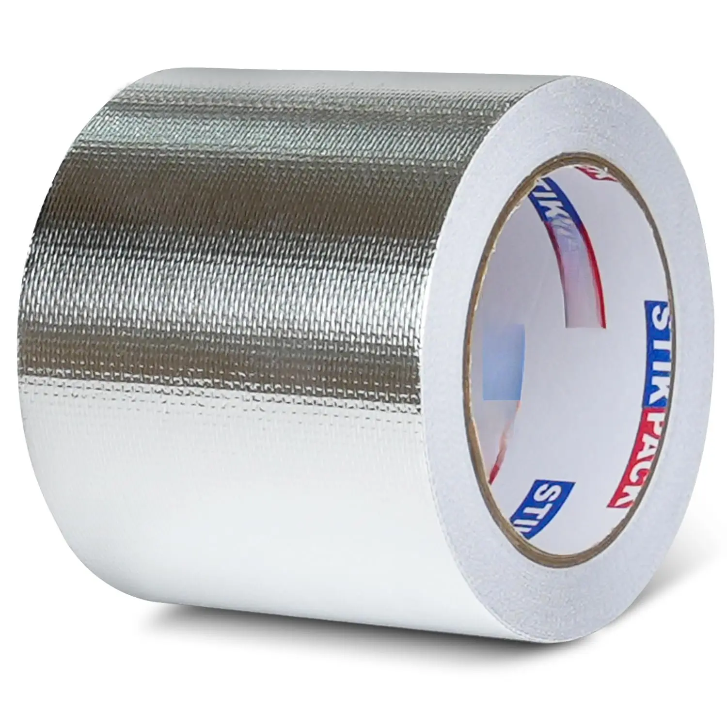 Foil Heat Shield Tape 4in x 66ft, Self-Adhesive Heat Reflective Heat Resistant High Temperature Fiberglass -Proof HVAC  Duct Tape for Ductwork, Dryer Vent & Insulation