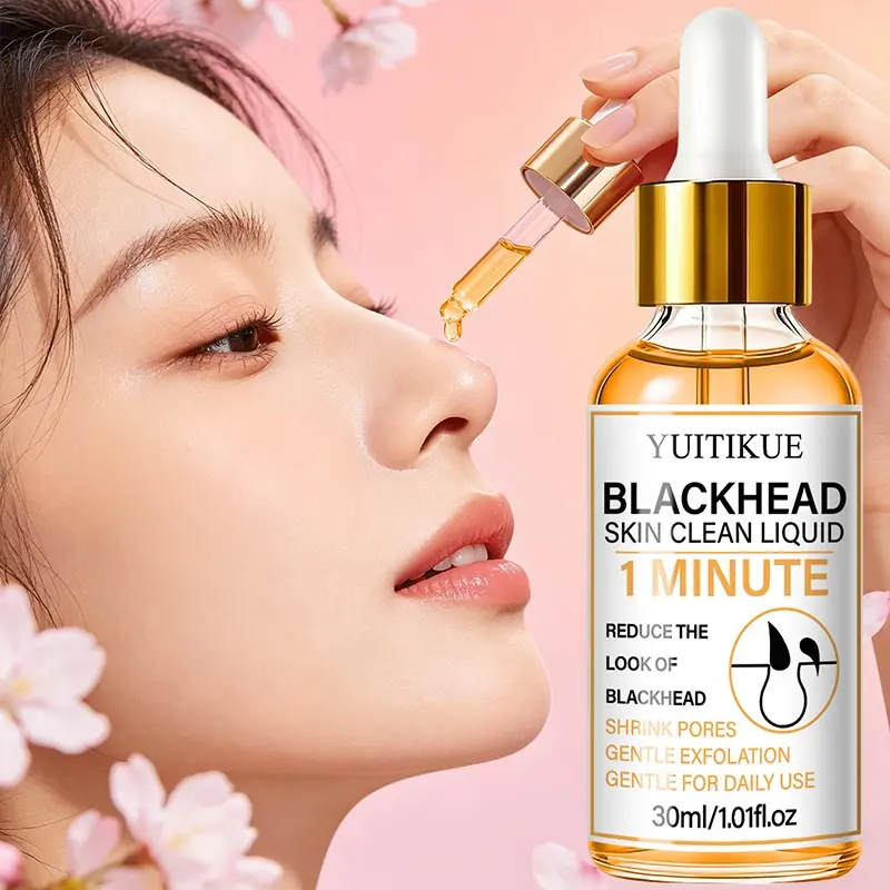 Yuitikue Blackhead Remover Essence, Deep Pore Cleaning, Gentle Exfoliation, Smooth Skin, 30ML, Liquid Form, Alcohol-Free, Flammable No