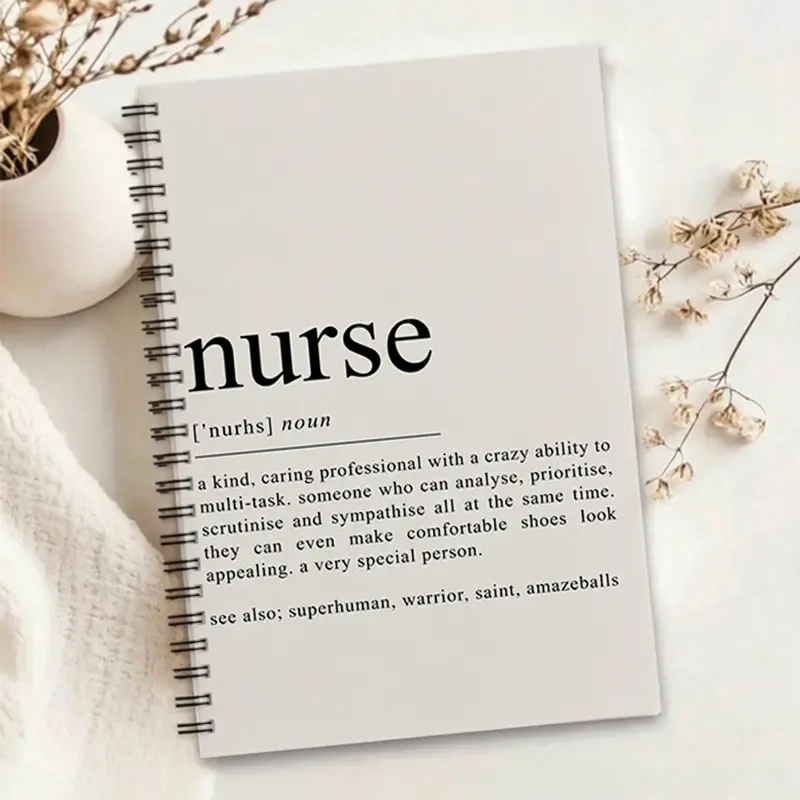 1pc Nurse Themed Notebook, Minimalist Style Journal for Nurses, Perfect for Recording Daily Work and Life Moments, Ideal Heartfelt Gift for Medical Professionals to Show Appreciation