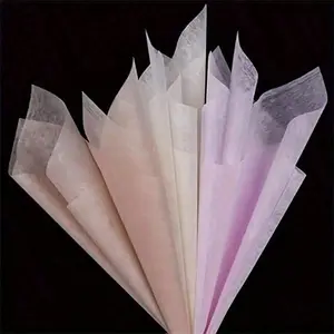 38 Sheets Floral Wrapping Paper, Waterproof Bouquet Wrapping Paper in Soft Pink & White, Flower Bouquet Packaging for DIY Arrangements, Florist Supplies & Gift Wrapping