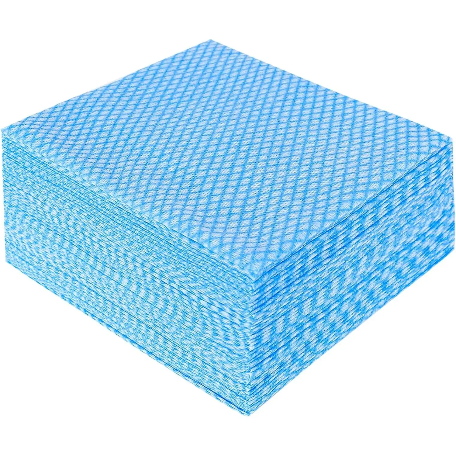 Disposable Cleaning Towels and Dish Cloths,  Towels,Handy Cleaning Wipes, 50 Count/Pack,Blue