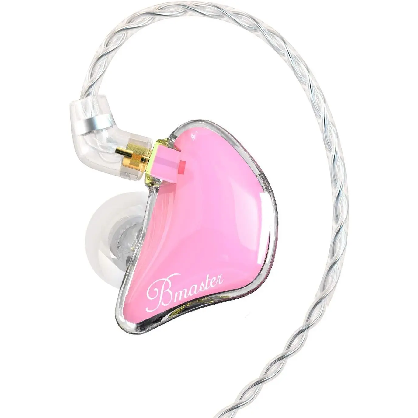 Bmaster in Ear  Headphones Triple Driver Earphones with Two Detachable MMCX  Fit in Ear Suitable for Audio Musician Drummer()