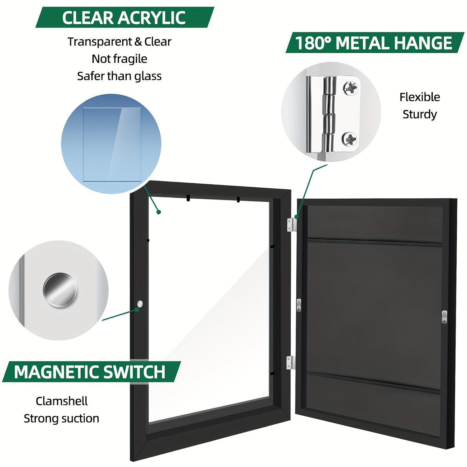 4pcs Changeable 8.5x11 Art Frames, Kid Art Picture Frame, Childrens Art Frames with Storage, Youngsters Art Frames Changeable, Artwork Frames for Youngsters Art, Front Opening Picture Display Frames